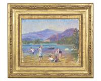 William Glackens (American, 1870-1938) — Bathers, Walker’s Pond (New Hampshire), c. 1922
