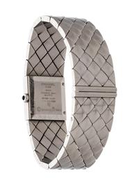 CHANEL, STEEL AND DIAMOND 'MATELASSÉ' WRISTWATCH