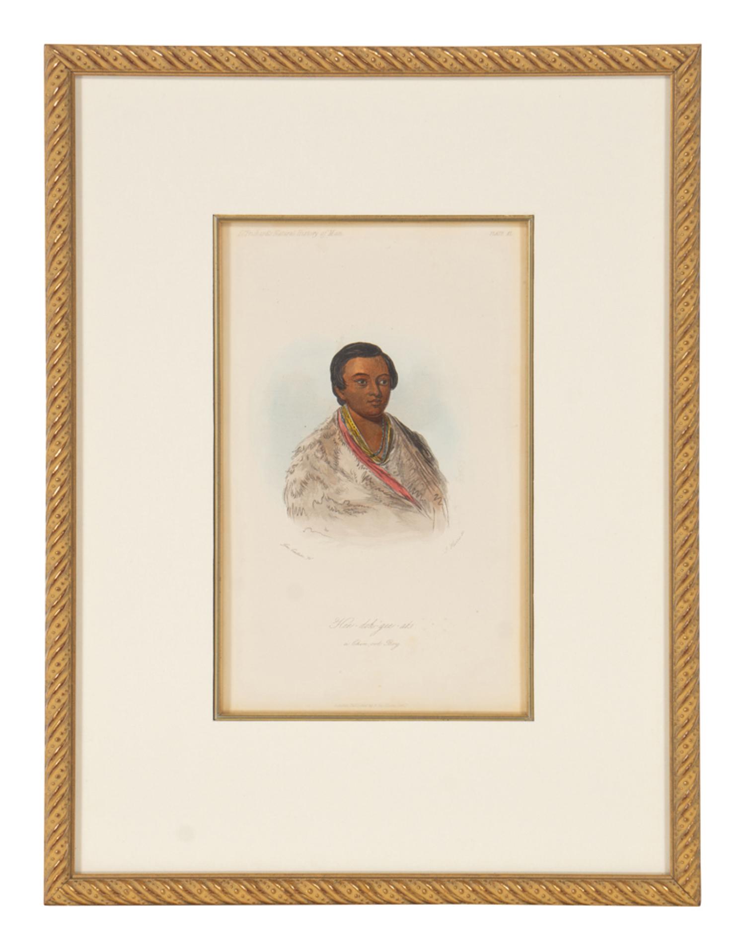 A Group of Five McKenney & Hall and George Catlin Prints