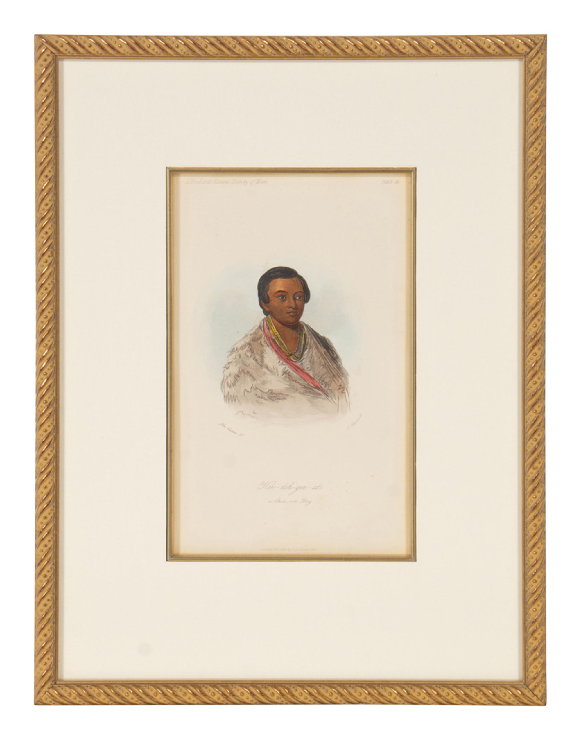 A Group of Five McKenney & Hall and George Catlin Prints