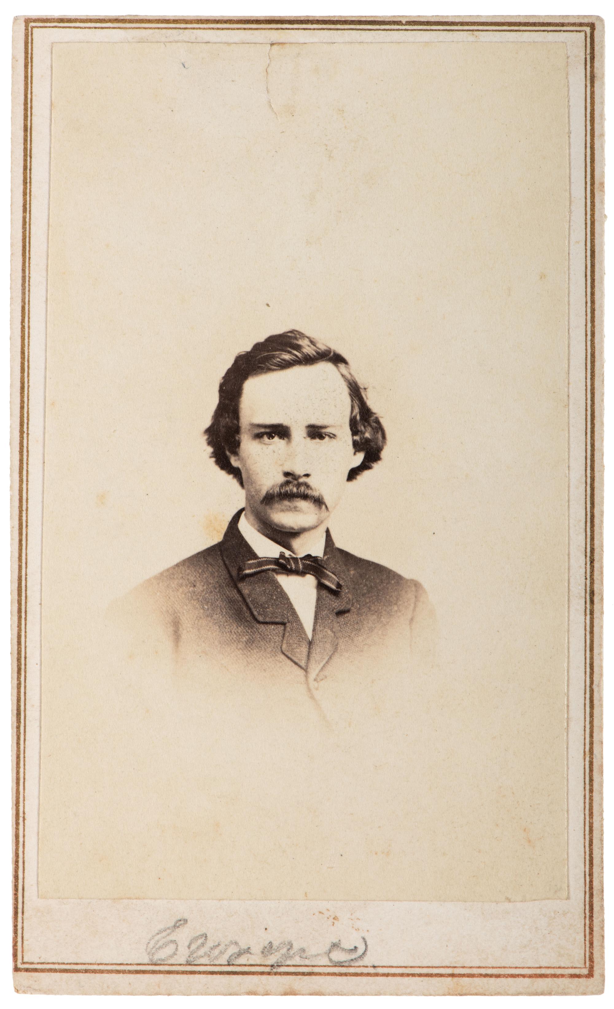 [CALIFORNIA]. -– [GOLD RUSH.] Sixth plate ambrotype of Edward Wright. Marysville, CA: J. Ruth's Gallery, ca 1856.