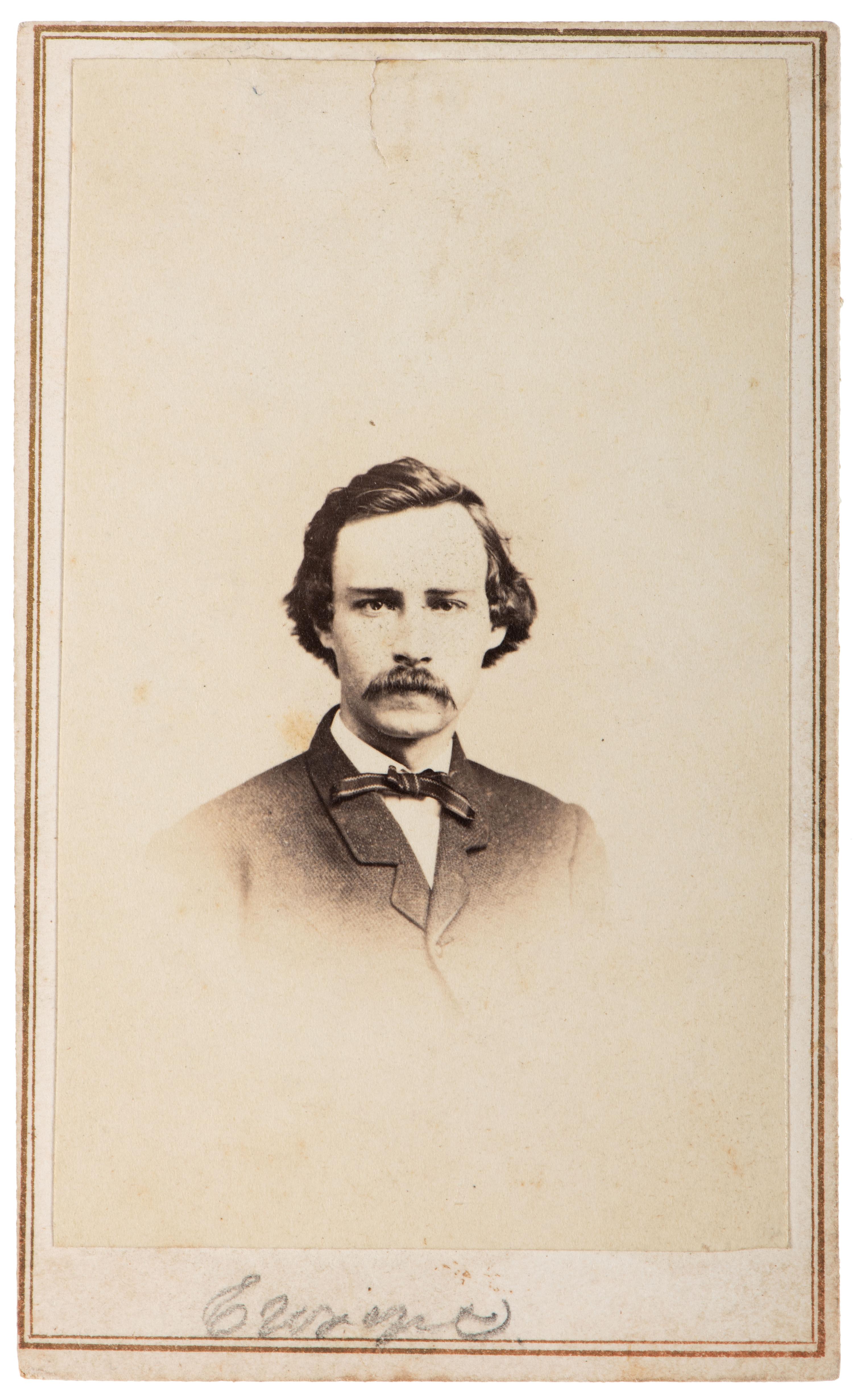 [CALIFORNIA]. -– [GOLD RUSH.] Sixth plate ambrotype of Edward Wright. Marysville, CA: J. Ruth's Gallery, ca 1856.