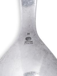 A Georg Jensen Silver Two-Piece Salad Serving Set