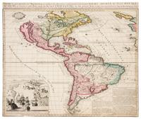 [PORTO BELLO]. America a new and most exact Map laid down according to the observations...to the English Royall Society. London, 1740.