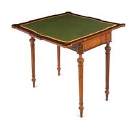 A Napoleon III Marquetry Decorated Game Table