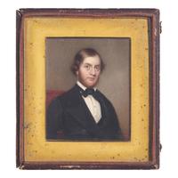 Attributed to Charles H. Fraser (Charleston, South Carolina, 1782-1860)b — Portrait Miniature of Henry Latrobe Roosevelt (1811-1884)