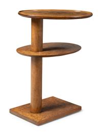A Burl Walnut Side Table