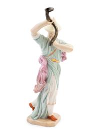 A Hochst Porcelain Figure of a Chinese Trumpeter