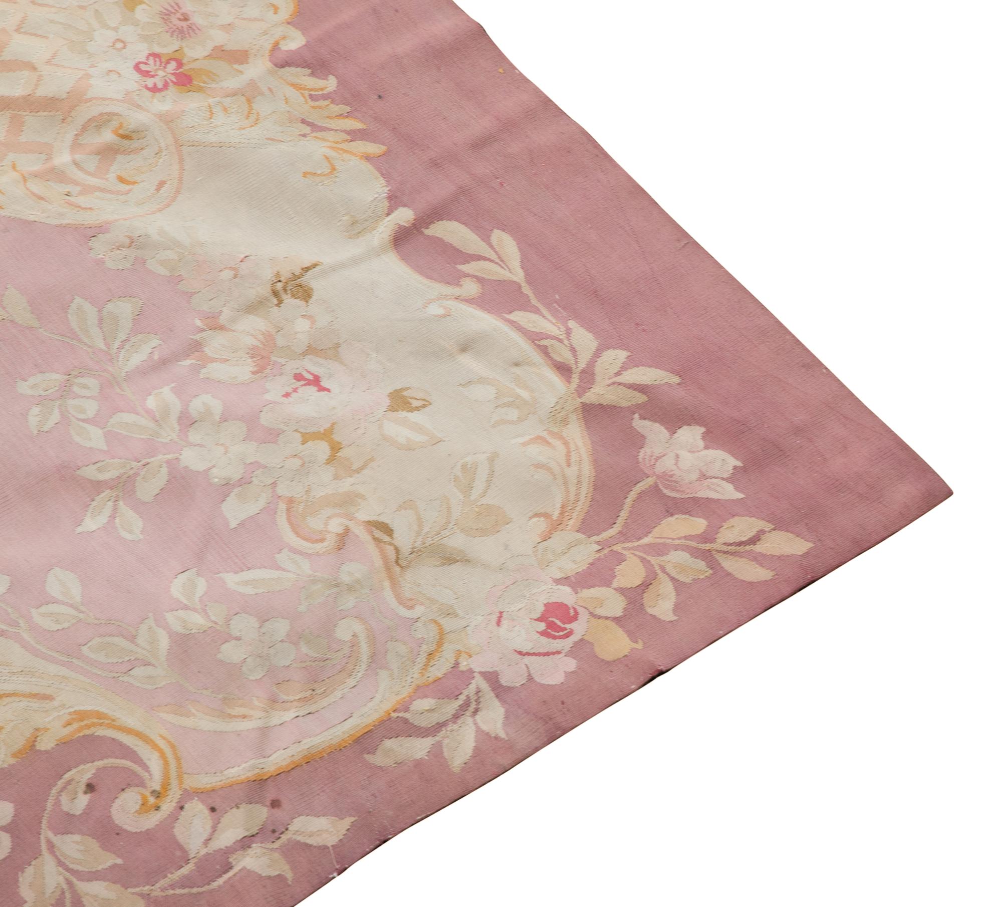 An Aubusson Wool Rug — Circa 1870