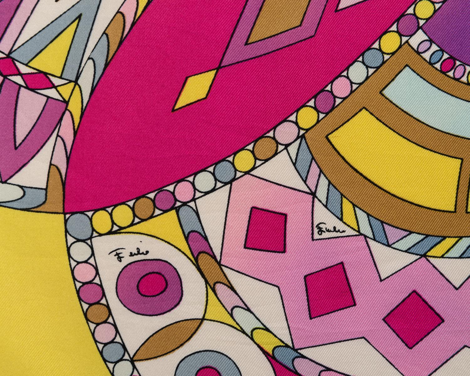 Six Designer Scarves, Including Peter Max, Ferragamo, Pucci, Gucci, and Bob Mackie, 1960-90s