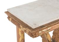 A Swedish Giltwood Console Table and Mirror