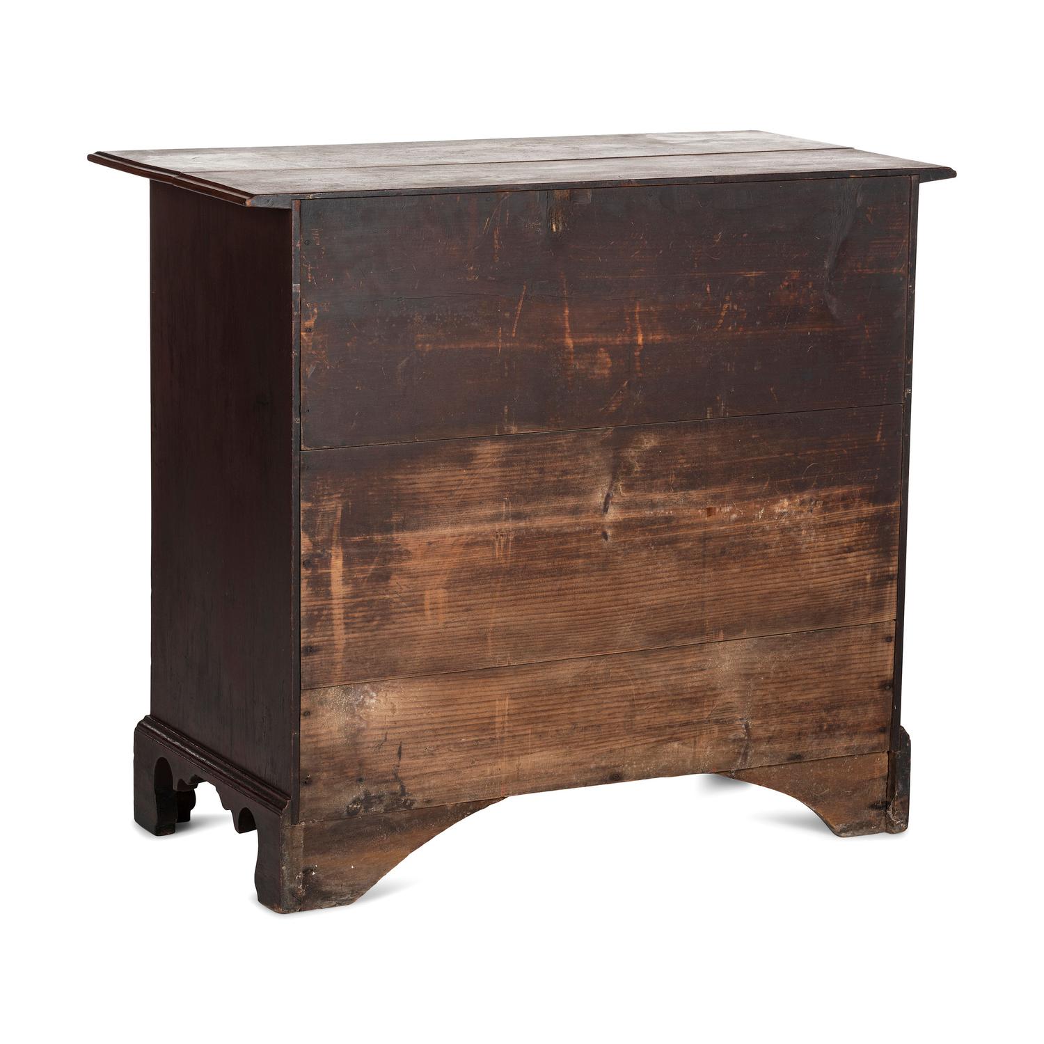 A Chippendale Stained Cherrywood Chest of Drawers