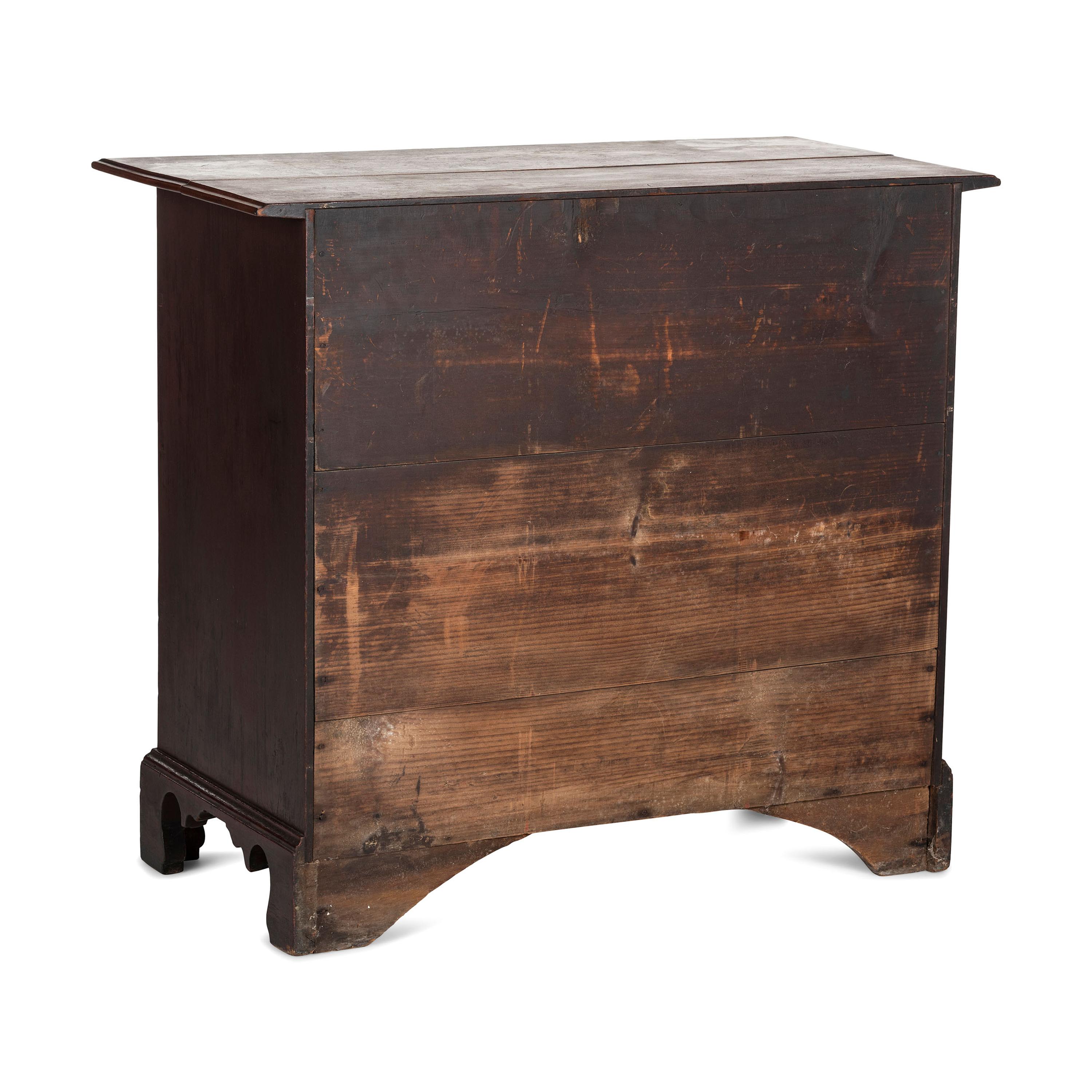 A Chippendale Stained Cherrywood Chest of Drawers
