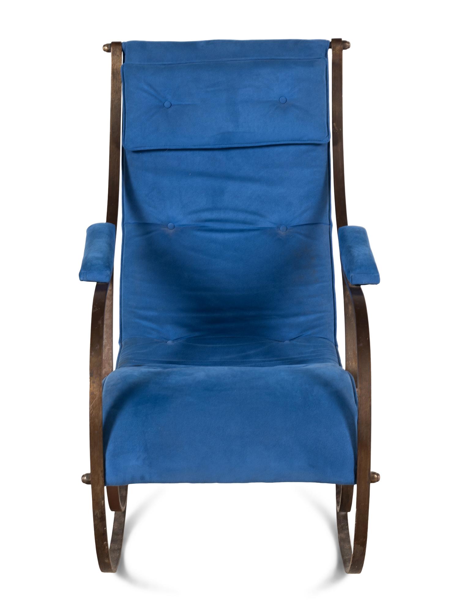 A Victorian Steel 'Nautilus' Rocking Chair