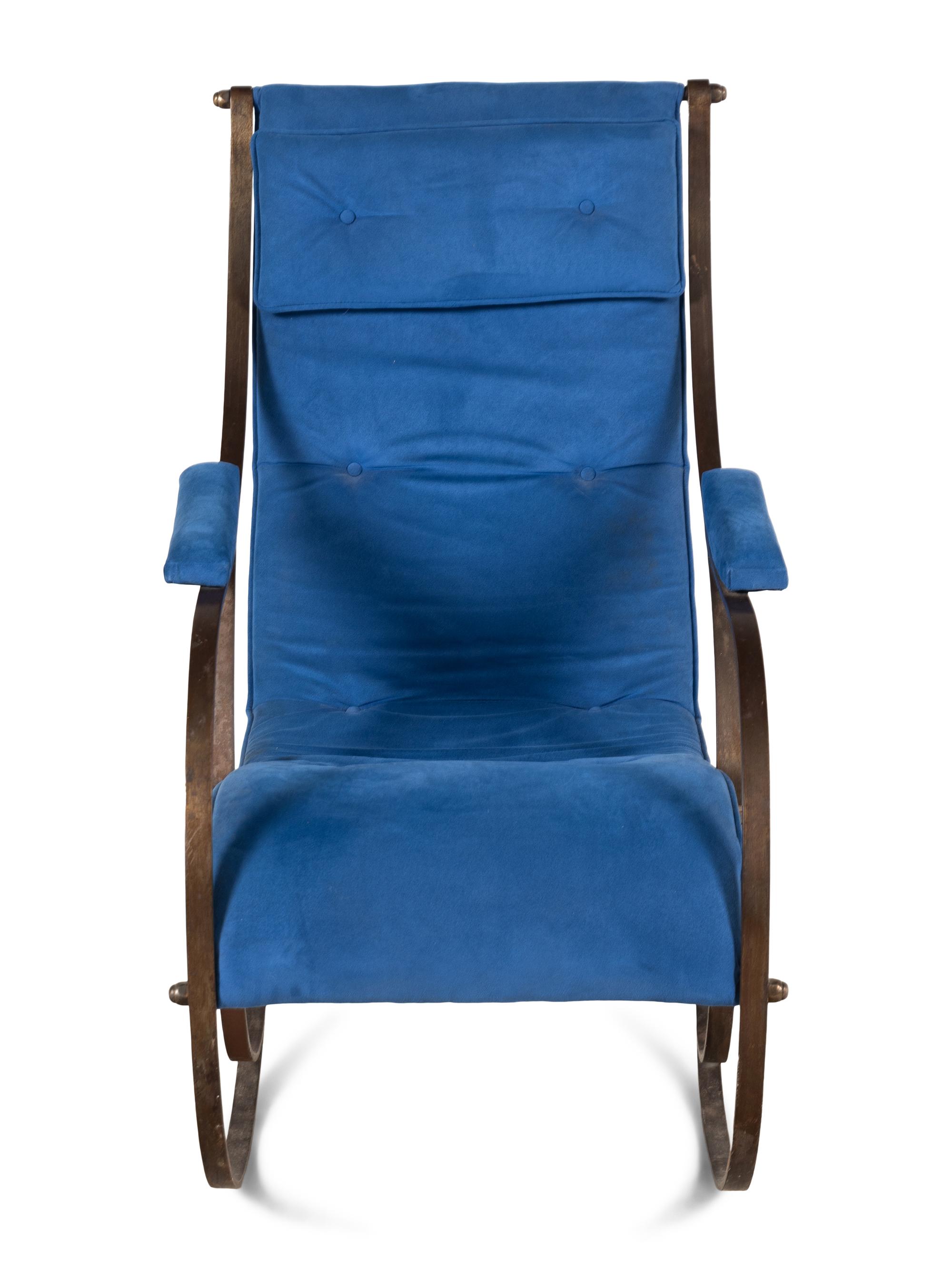 A Victorian Steel 'Nautilus' Rocking Chair