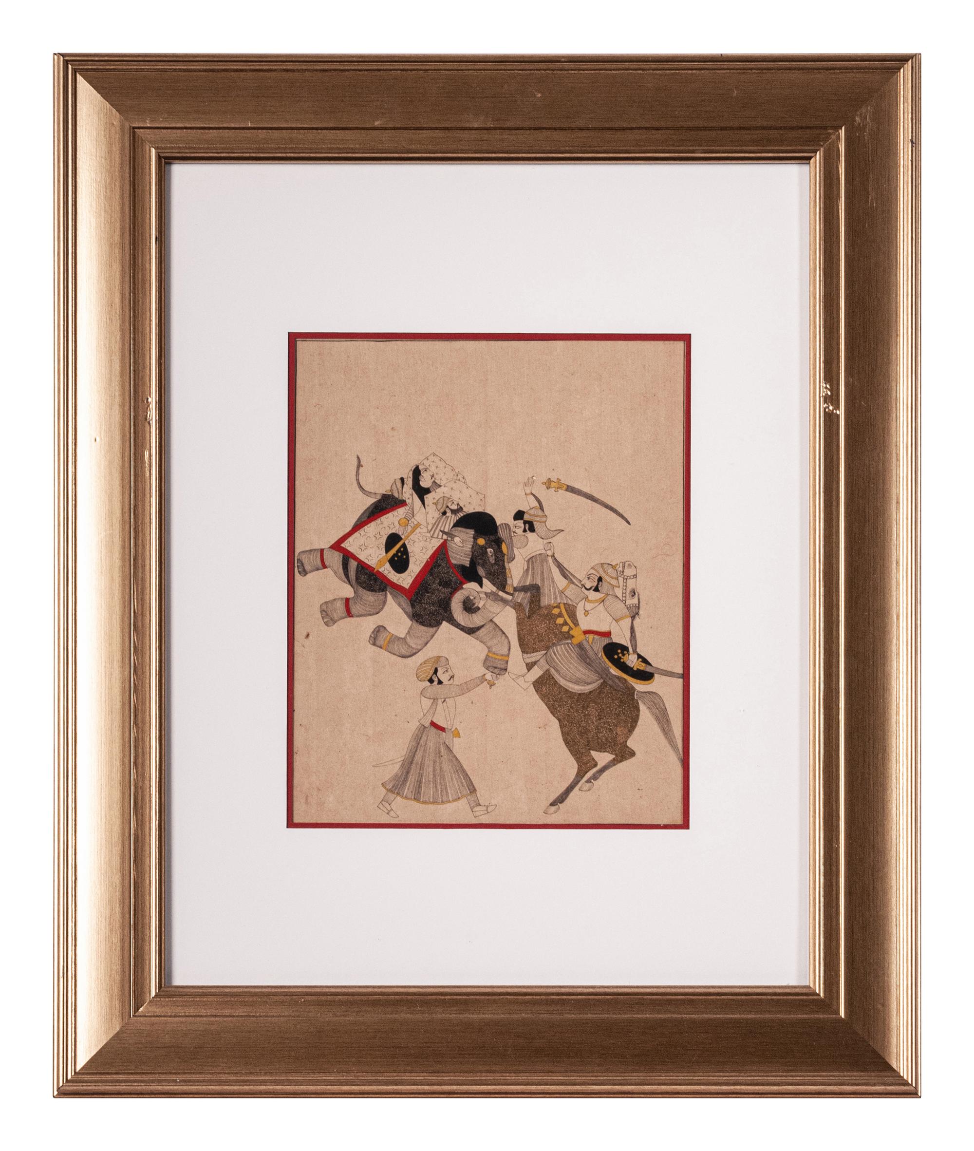 Three Indian Miniature Paintings