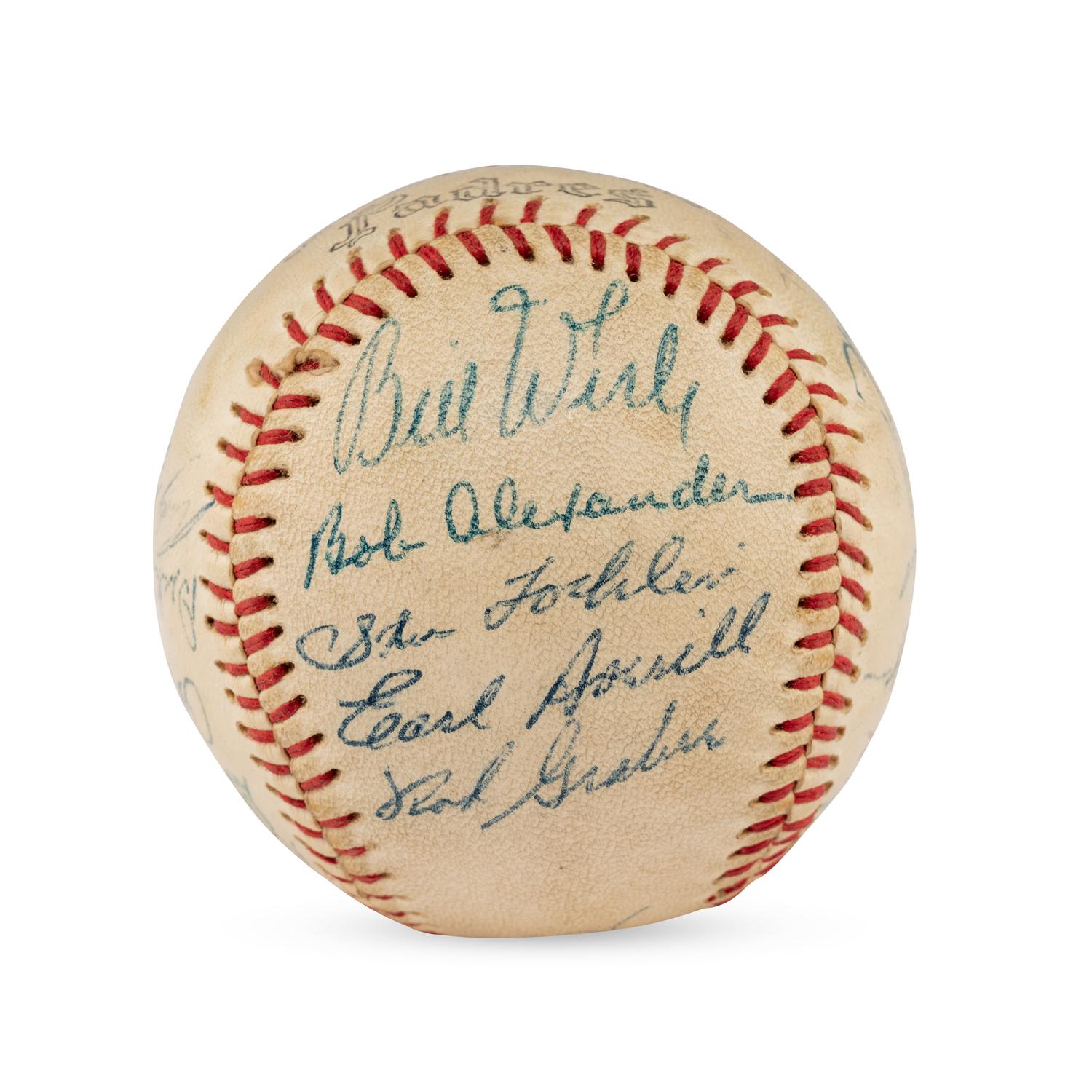 A 1957 San Diego Padres Team Signed Autograph Baseball