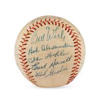 A 1957 San Diego Padres Team Signed Autograph Baseball