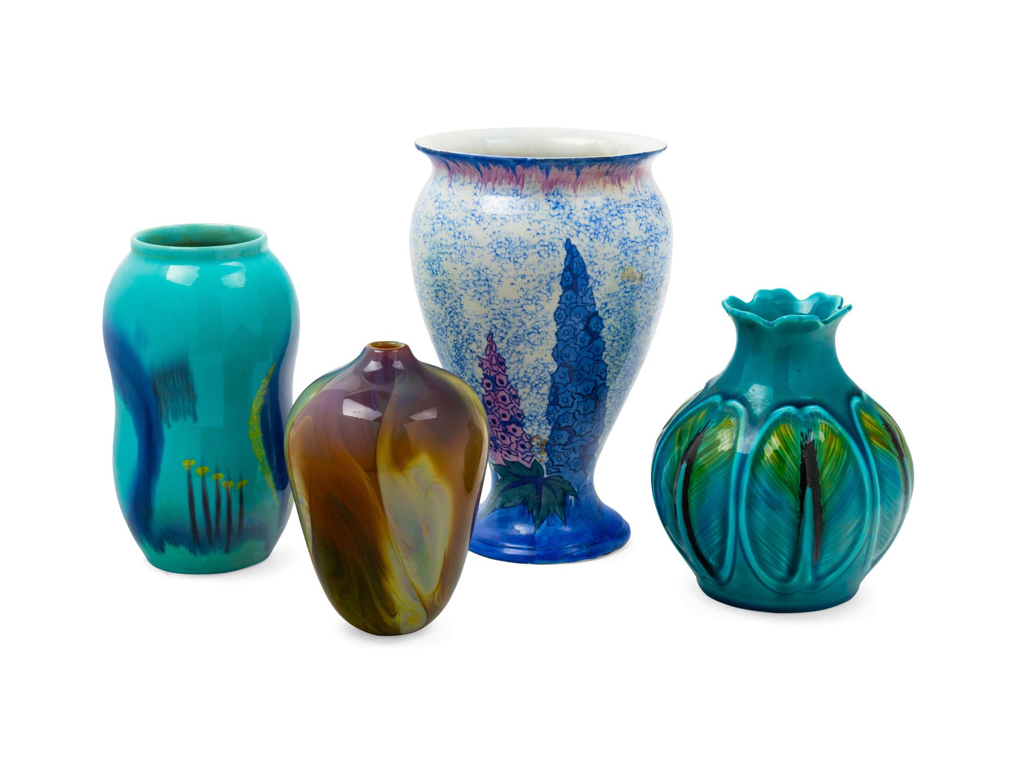 Four Pottery Vases