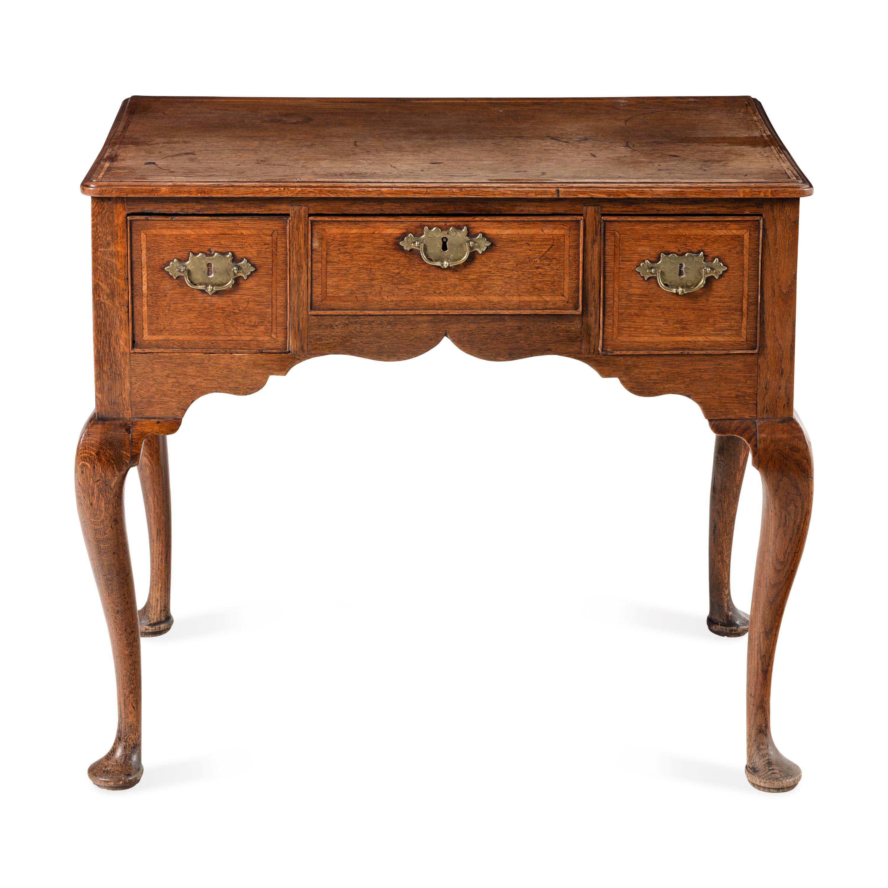 A George II Oak Dressing Table