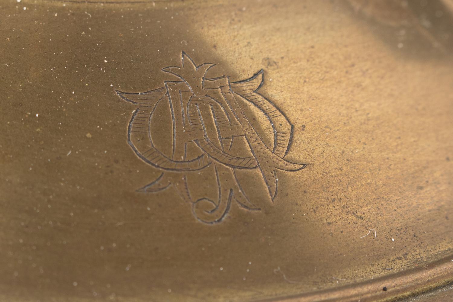 A Gilt Metal and Glass Footed Bowl