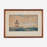 Earl Horter (American, 1881-1940) Lighthouse