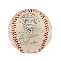 A 1966 Cincinnati Reds Team Signed Autograph Baseball