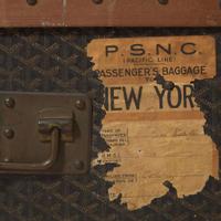 An E. Goyard Ainé Steam Trunk E. Goyard Ainé c. 1920's