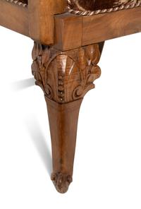 A Pair of Art Deco Walnut Club Chairs