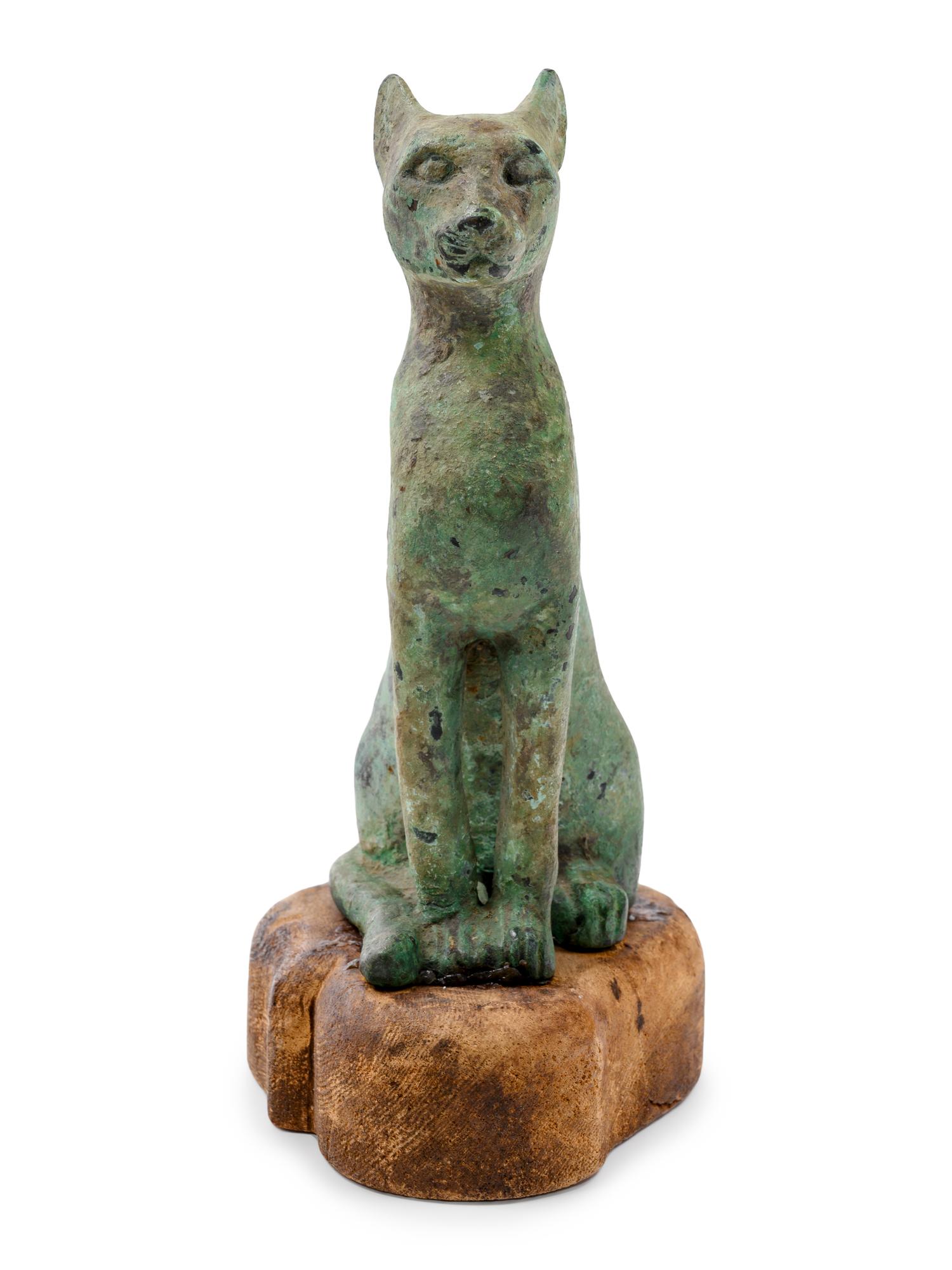 An Egyptian Style Bronze Cat