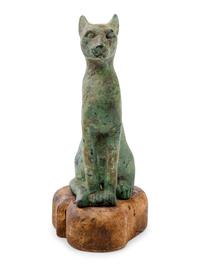 An Egyptian Style Bronze Cat