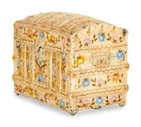 A Polychrome-Decorated Metal-Mounted Trunk
