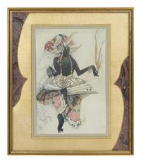 Group of Three Costume Designs for the Ballet Russes