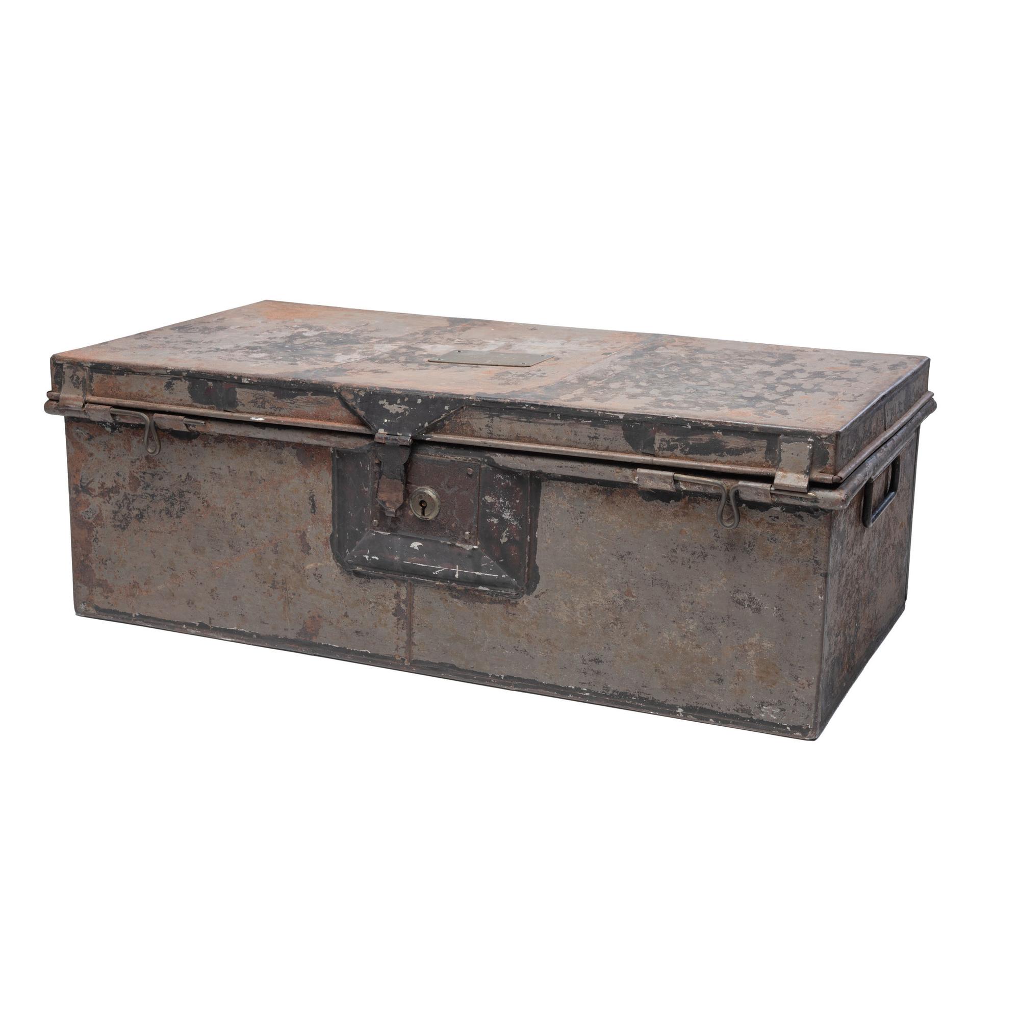 US Navy Tin Travel Trunk