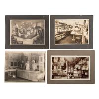 [OCCUPATIONAL PHOTOGRAPHY]. A group of images of store owners, barbers, butchers, seamstresses, bar owners, delivery people, and other various occupations, comprising: