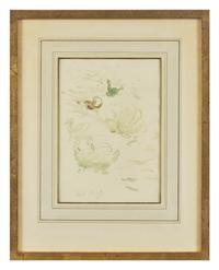 Cygnes et Canards with Reflets dans le Lac verso (A Double-Sided Work), 1893