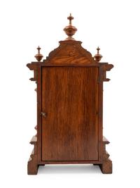 An Ansonia Cabinet A Brass Mounted Oak Shelf Clock
