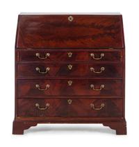 A George III Mahogany Slant-Front Desk