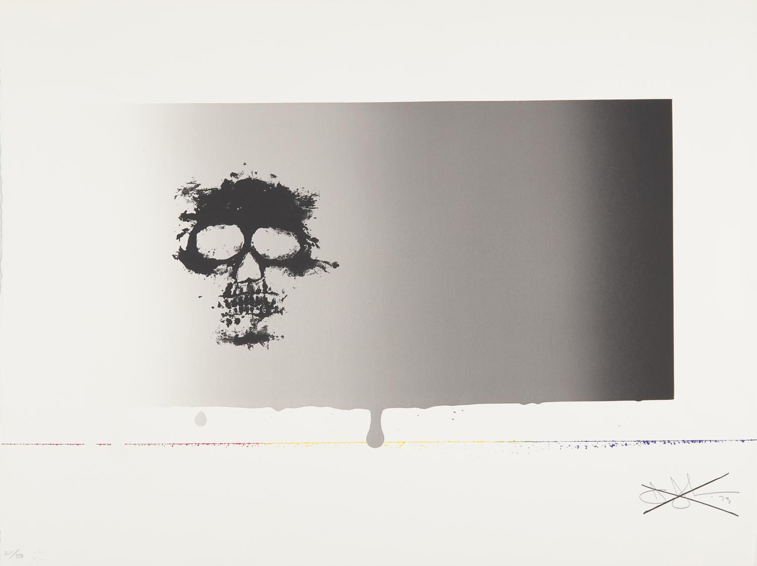 Jasper Johns (American, b. 1930) — Untitled (Skull), from Reality and Paradoxes , 1973