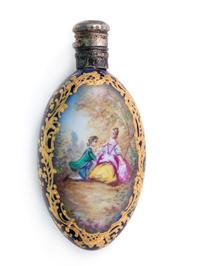 Four Sèvres Style Painted and Parcel Gilt Porcelain Articles