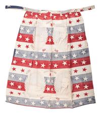 [AMERICANA]. Cotton Centenary apron. Pawtucket, RI: Dunnell Man'f'g Co., 1890.