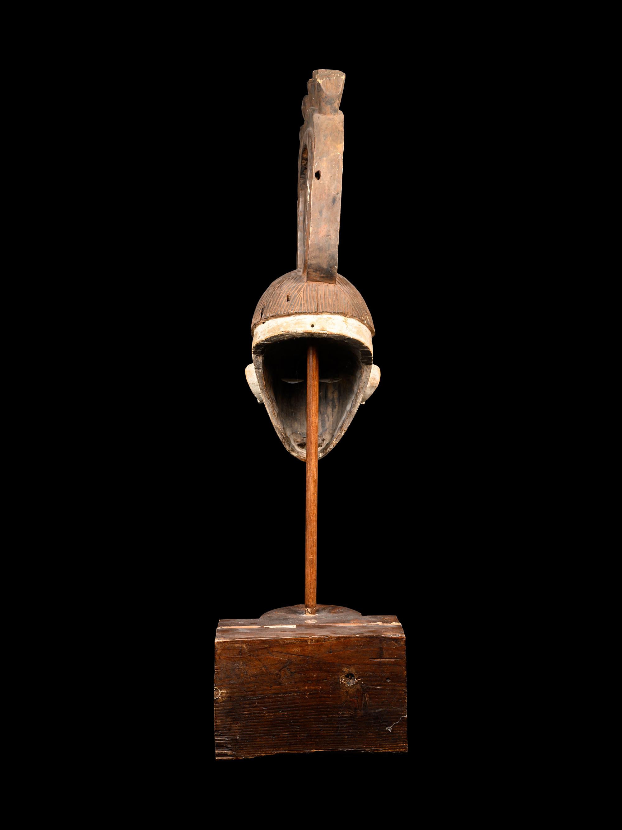 An Igbo Mask with White Pigment