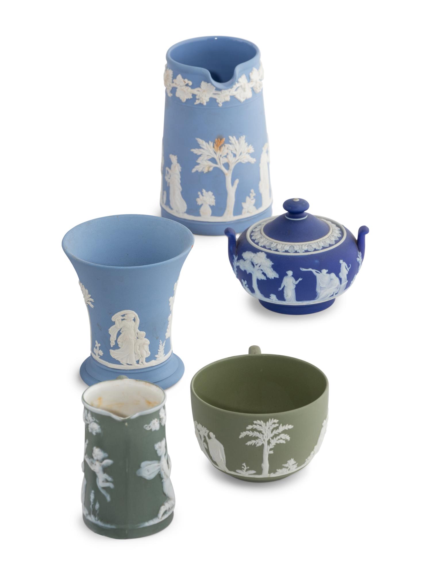 An Assembled Collection of Wedgewood Jasperware Table Articles