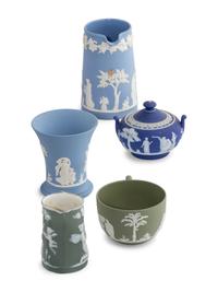 An Assembled Collection of Wedgewood Jasperware Table Articles