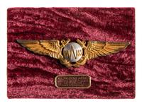 [WORLD WAR I & II]. A group of 6 items, incl. pilots' wings and ring associated with Black Cat Commandos, Pacific Theater.