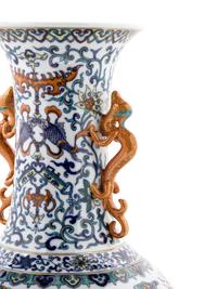 A Chinese Doucai Porcelain 'Dragon' Vase