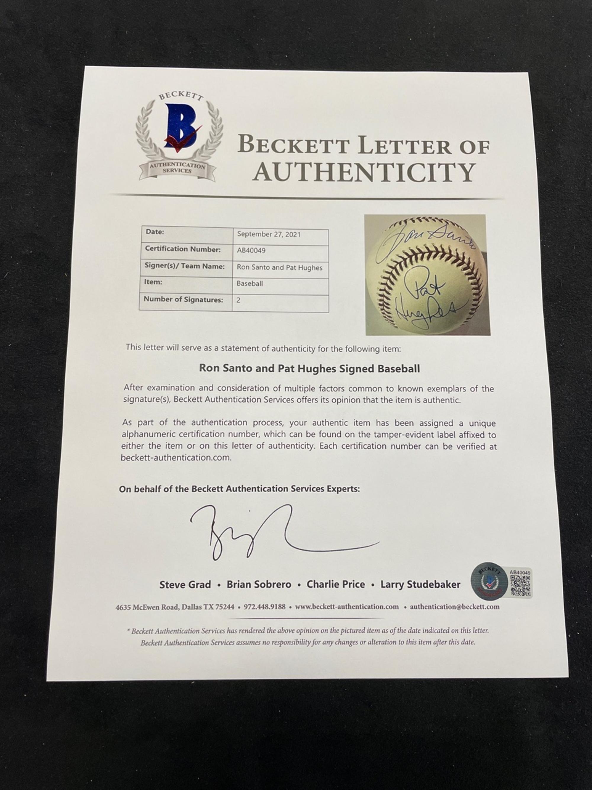 A Large Collection of Chicago Cubs Memorabilia Including Signed Autograph Items (Beckett Authentication Services BAS Certified),