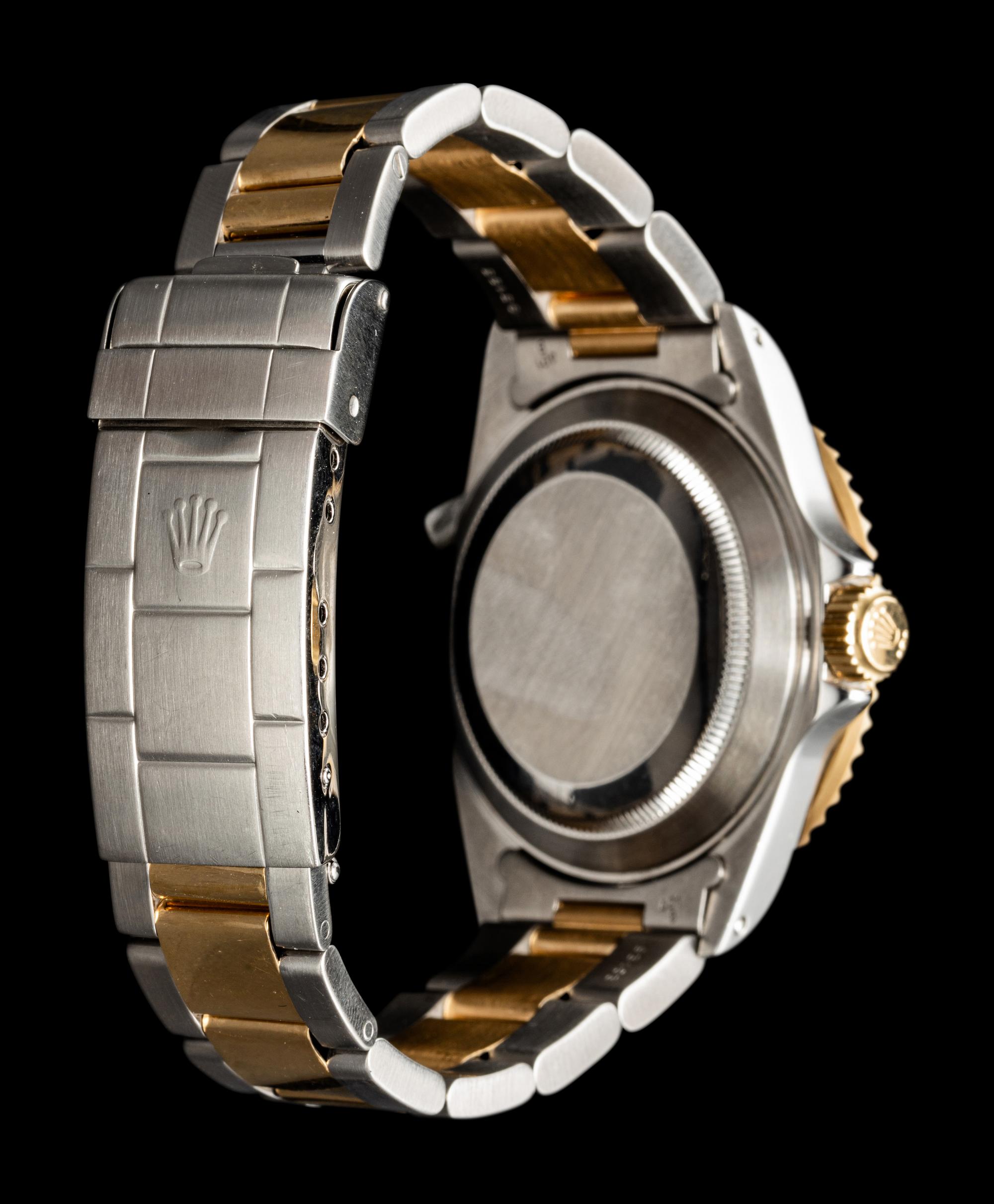 ROLEX, REF. 16613 STAINLESS STEEL AND 18K YELLOW GOLD 'SUBMARINER' DATE WATCH