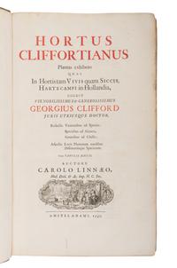 [NATURAL HISTORY]. LINNAEUS, Carolus (1707-1778). Hortus cliffortianus . Amsterdam, 1737 [i.e. 1738].