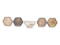 Five Chinese Export Silver Wares
